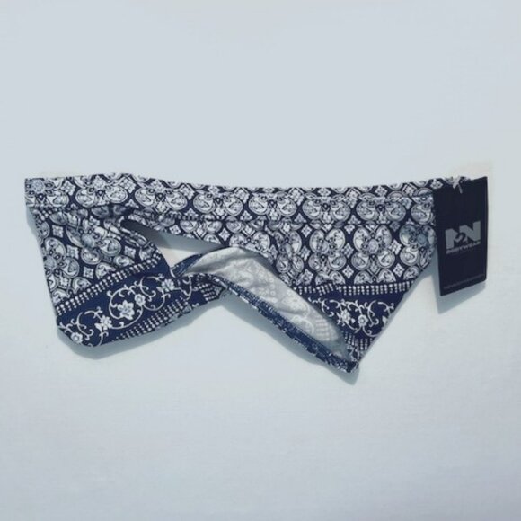 N2N Bodywear Size M Provence Brief - Navy/Blue/White - Roomy Pouch - Navy Batik - Picture 6 of 11